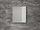 Style Line Зеркальный шкаф Стокгольм 60 белый рифленый софт – фотография-8